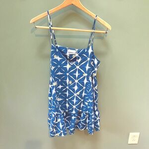 Urban Outfitters Blue Daisy‎ Tie Dye Spaghetti Strap Mini Dress S